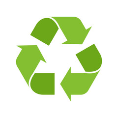 Fototapeta premium Green recycle symbol