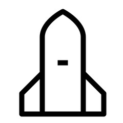 Rocket line icon