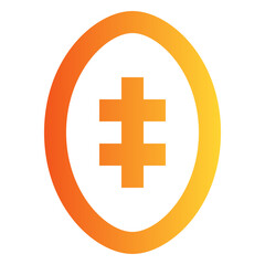 Football gradient icon