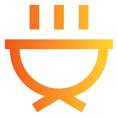 Grill gradient icon