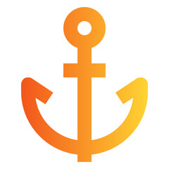 Anchor gradient icon