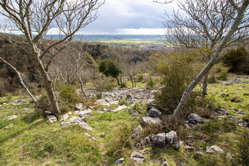 Fototapeta premium Cheddar Gorge the village of Cheddar, Somerset, England