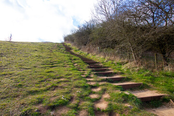 Cheddar Gorge the village of Cheddar, Somerset, England