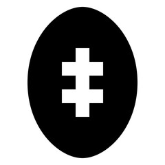 Football glyph icon