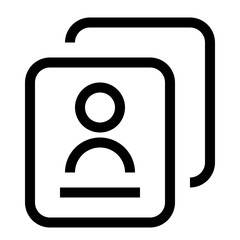 Passport line icon