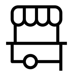 Street Vendor line icon