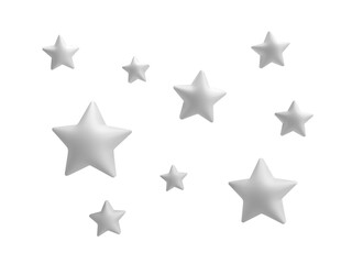 Obraz premium Many Gray Stars, transparent