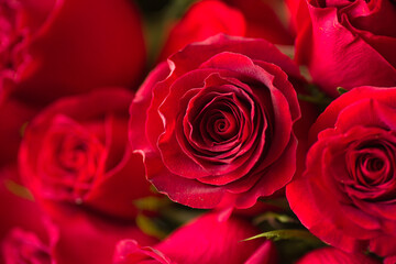 Red roses Assorted Flowers blooming macro photography