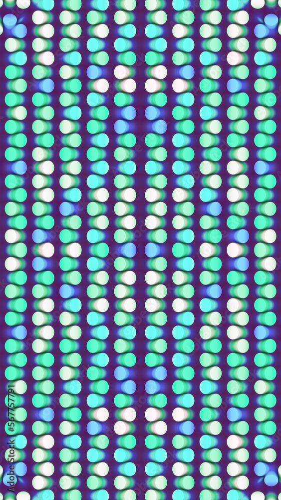 Aufkleber Digital background with multi colored cylindrical shapes. Art pattern decoration element. 3d rendering illustration