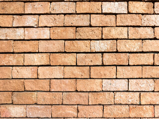 Close up red brick wall background