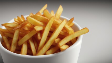french fries on a plate