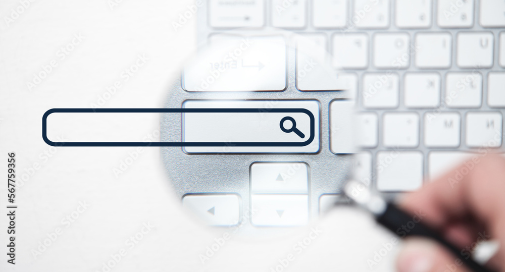 Canvas Prints searching for information in internet. search. internet. network. technology