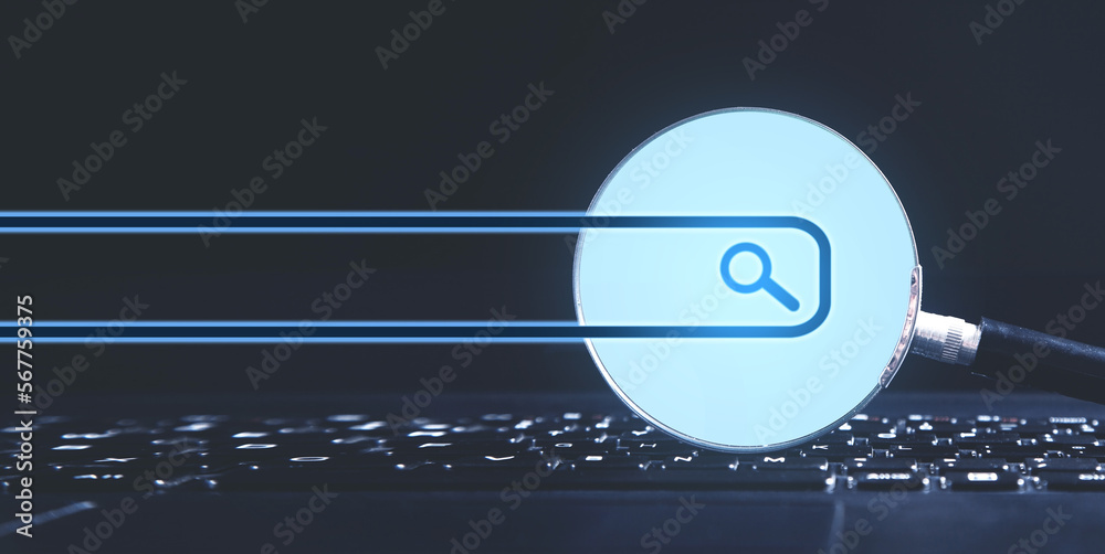 Canvas Prints searching for information in internet. search. internet. network. technology