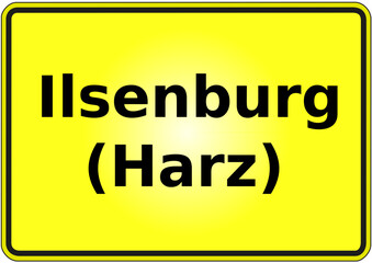 Stadteingangsschild Deutschland Stadt senburg (Harz)