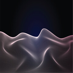 wave background illustration gradient design vector