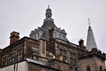 Fototapeta na wymiar Buildings and landmarks in Edinburgh city centre. 