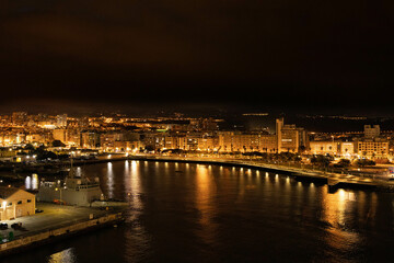 night view of the city