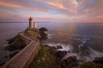 Evening view on lighthouse Petit Minou in French Brittany - 567764517