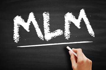 MLM Multi Level Marketing - monetary strategy used by direct sales companies to encourage existing...