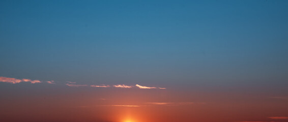 sunset sky with clouds background	