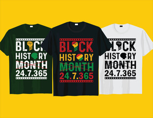 African American Black history month Juneteenth typography t shirt design vector