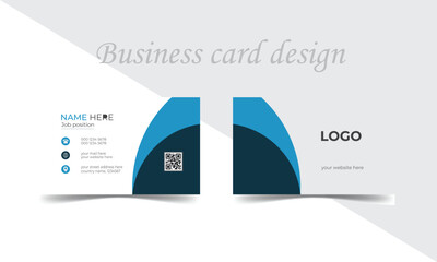 Creative business card design, Visiting card for business and personal use, Vector illustration design