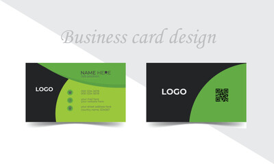 

double sided business card design template, Luxury modern business card print template, Modern business cards, Business cards templates design, business card layout, Flat design vector abstract 