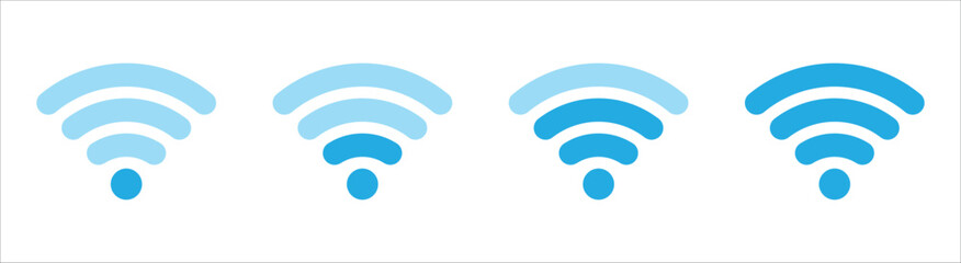 wireless and wifi icon set. internet icon collections symbol, vector illustration