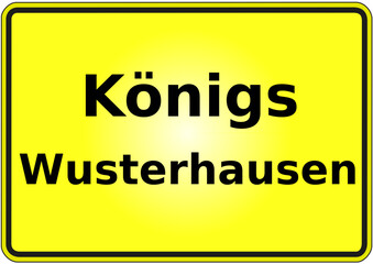 Ortseingangsschild Deutschland Stadt Königs Wusterhausen