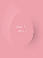 minimalist greeting card for Easter