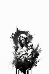 Holy art, Virgin Mary, Generative Ai