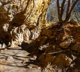 The Grotto  on The McKittrick Canyon Trail, Guadalupe Mountains National Park, Texas, USA