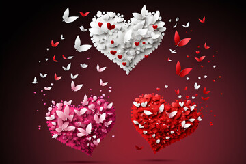 Hearth background decorative heart background
