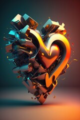 Abstract Love Heart