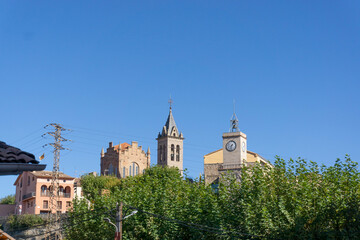 View of the New Church of Santa Eulalia in the Puebo de Gironella