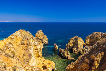 Fototapeta na wymiar coast of Algarve near Lagos, Portugal