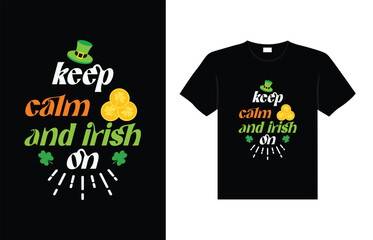 St. Patrick's day typography colorful Irish quote vector Lettering t-shirt design 