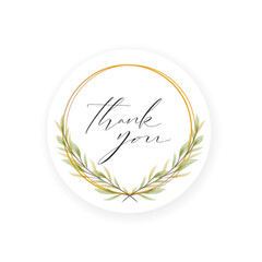 Vector Calligraphy Thank You Hand Lettering