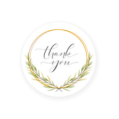 Vector Calligraphy Thank You Hand Lettering