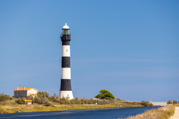 lighthouse Faraman, Salin de Giraud, Provence-Alpes-Cote d'Azur, France