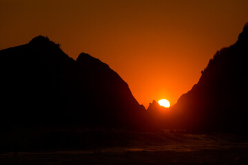 Beautiful Zipolite beach in Mexico