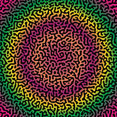 Touring reaction diffusion