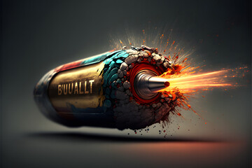 Bullet explosion