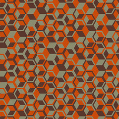  Hexagonal Maze pattern abstract illustration