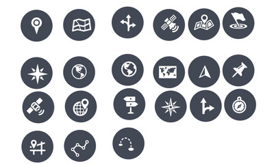 Navigation Icons vector design 