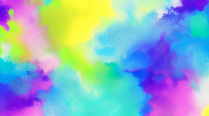 Fototapeta na wymiar カラフルな水彩の絵の具のテクスチャ　壁紙Colorful watercolor paint texture wallpaper