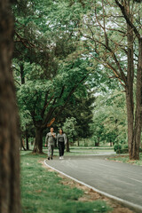 Fototapeta premium Walking and talking