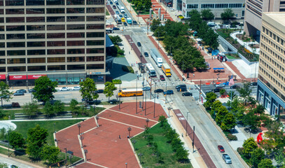 View of the Baltimore cityscape