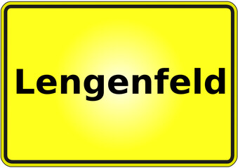 Stadteingangsschild Deutschland Stadt Lengenfeld
