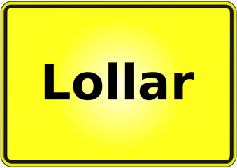 Stadteingangsschild Deutschland Stadt Lollar